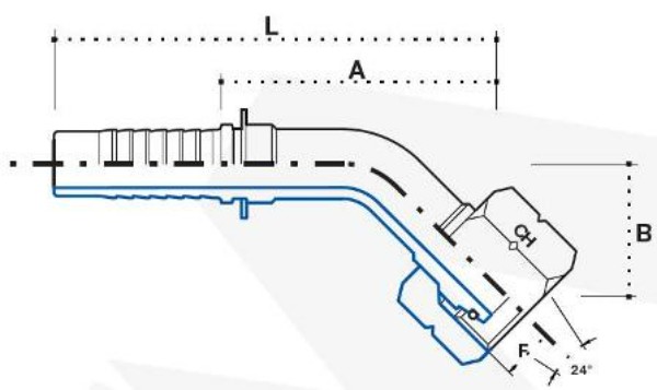 Фитинг DKOL ATD (DN16 5 8)x45град.x(M26x1,5) FI-56 ATD809318