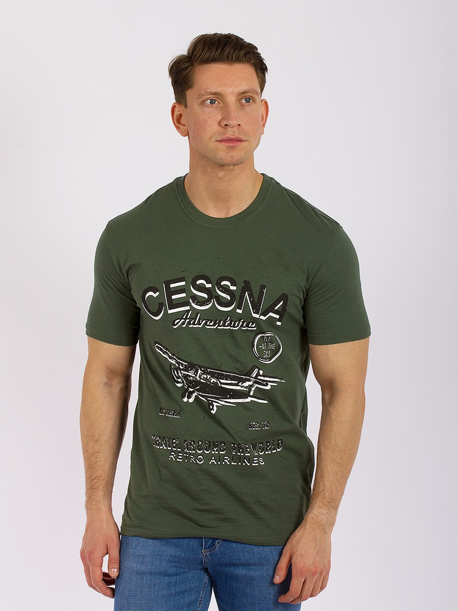 

Футболка мужская DAIROS GD69301199/4XL зеленый, GD69301200