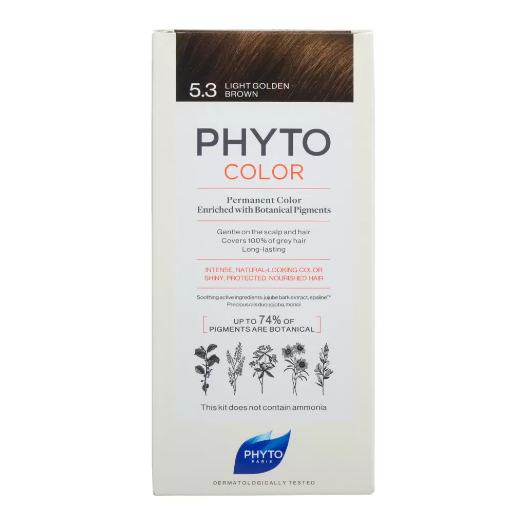 Краска для волос Phyto PhytoColor 5.3 Светлый золотистый шатен 40 мл