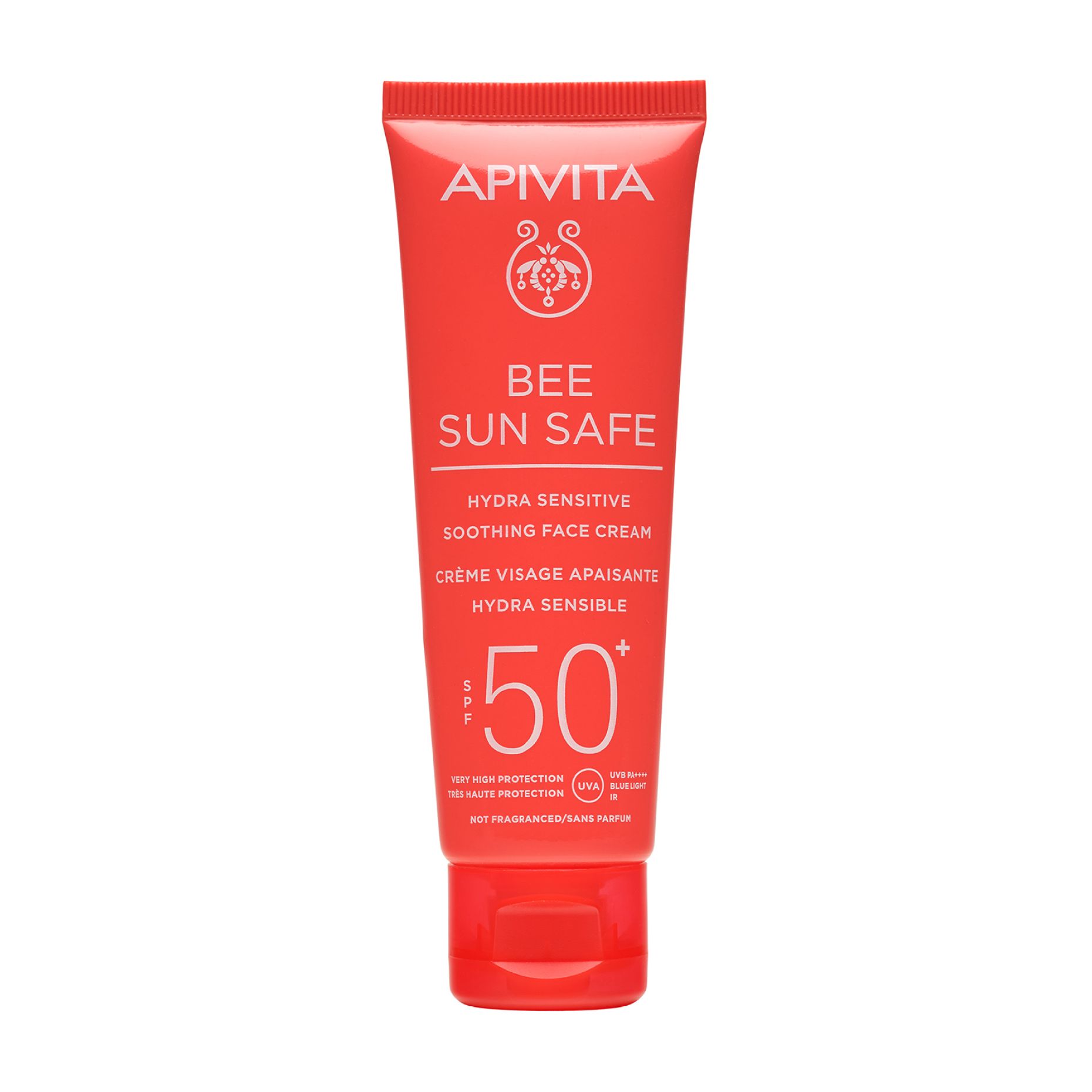 Солнцезащитный крем Apivita Bee Sun Safe Hydra Sensitive Soothing Face Cream SPF50+, 50 мл жилет надувной swim safe 51х46 см 32034в 30561