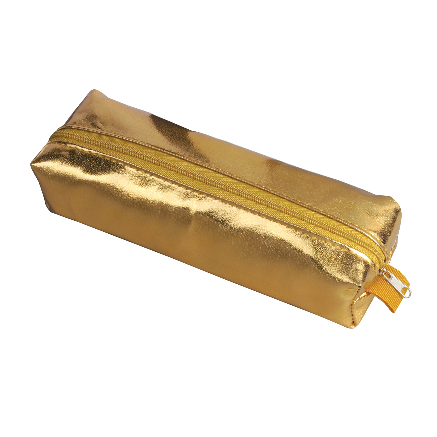 фото Пенал-косметичка brauberg винтаж золотой, под искусственную кожу, 20х6х4 см