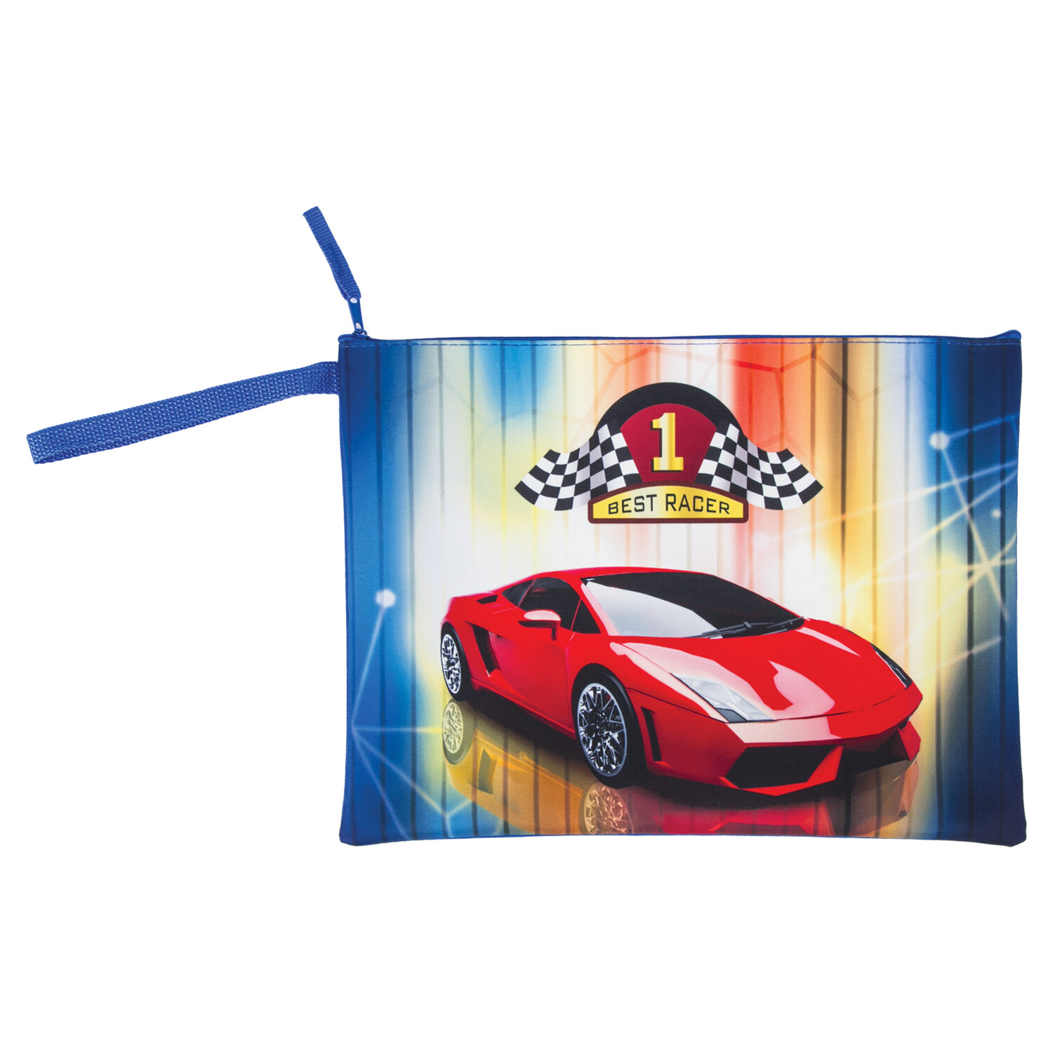 

Папка для тетрадей Brauberg А4 Best Racer, 1 отделение, ткань, молния сверху