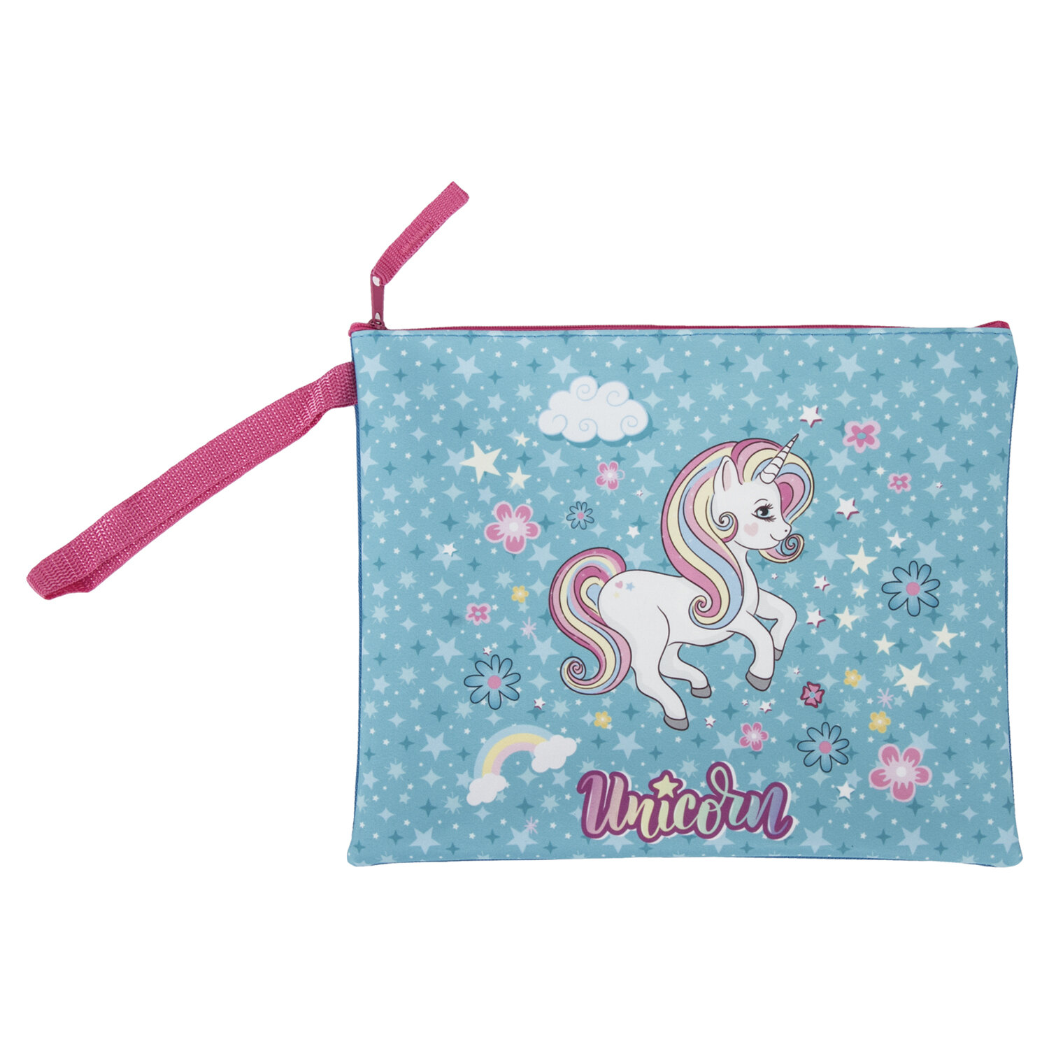 

Папка для тетрадей Brauberg А5 Unicorn, 1 отделение, ткань, молния сверху