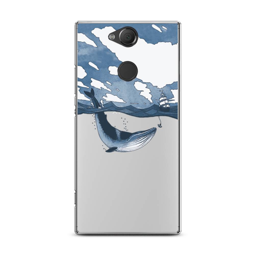 

Чехол на Sony Xperia XA2 Plus "Большой кит", Синий, 53550-1