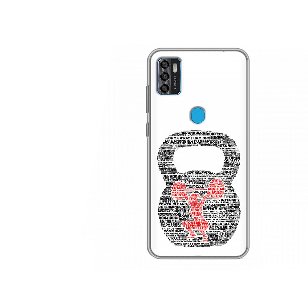 

Чехол MyPads Tocco для ZTE Blade A7s 2020 бодибилдинг гиря из слов (PT158171.472.232), Tocco