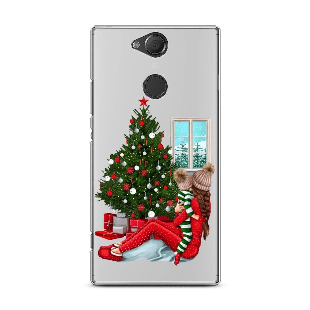 

Чехол на Sony Xperia XA2 Plus "Новый год с мамой", Красный;зеленый;голубой, 53550-6