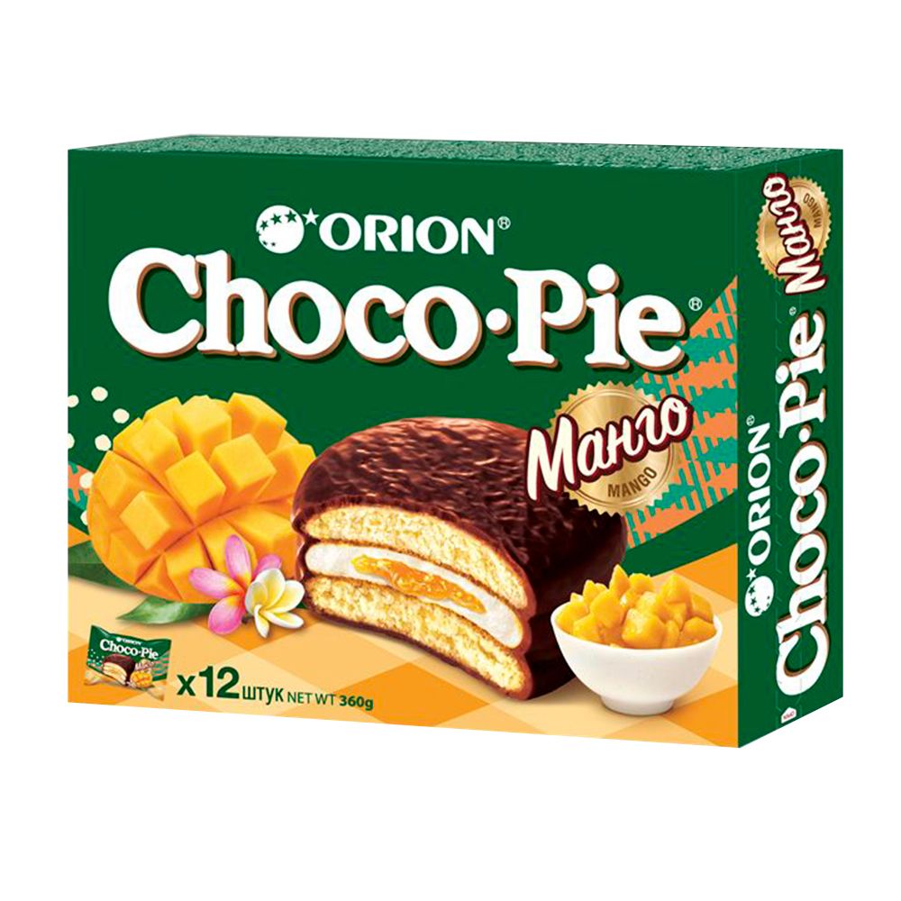 Печенье Orion Choco Pie манго, 2 шт по 360 г Орион