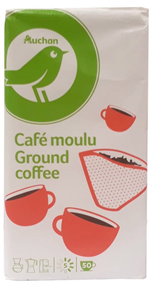 

Кофе Auchan Ground coffe молотый 250 г