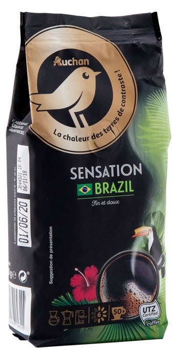 

Кофе АШАН Красная птица Sensation Brazil молотый 250 г