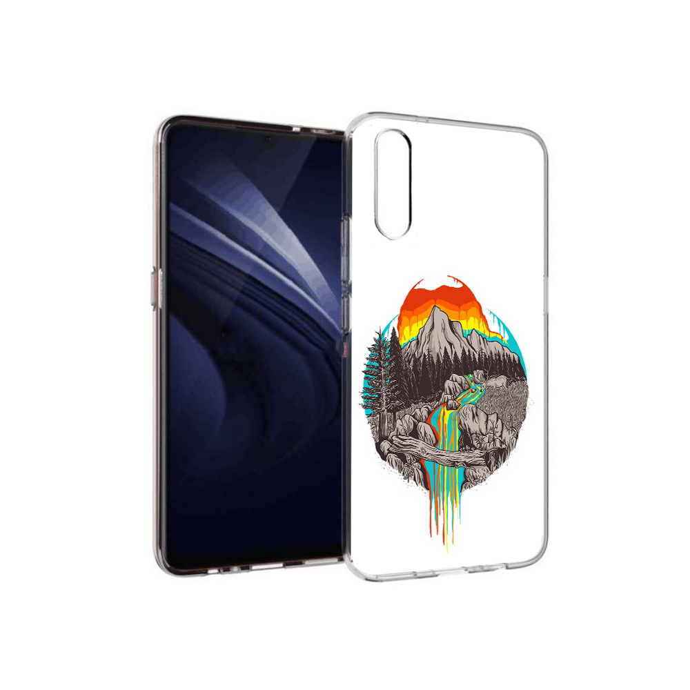 

Чехол MyPads Tocco для Vivo V17 Neo Радужный водопад (PT226959.388.144), Прозрачный, Tocco