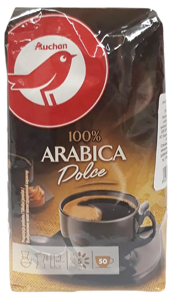 

Кофе АШАН Красная птица Arabicа Dolce молотый 250 г