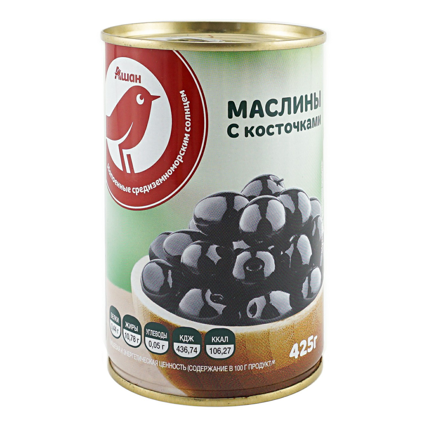

Маслины Красная Птица с косточками 425 г