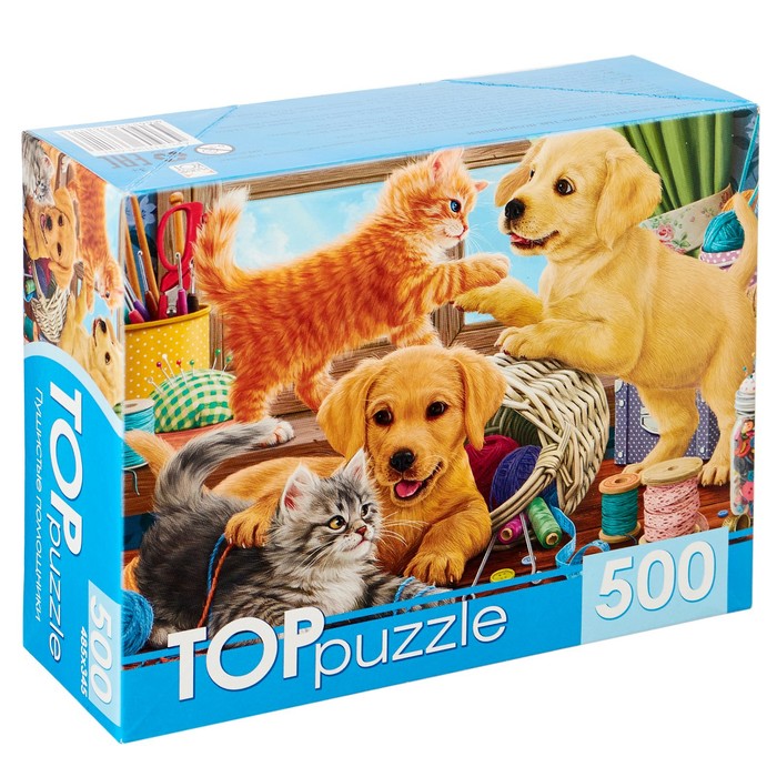 

Пазл Рыжий кот Пушистые друзья, 500 элементов, TOPpuzzle