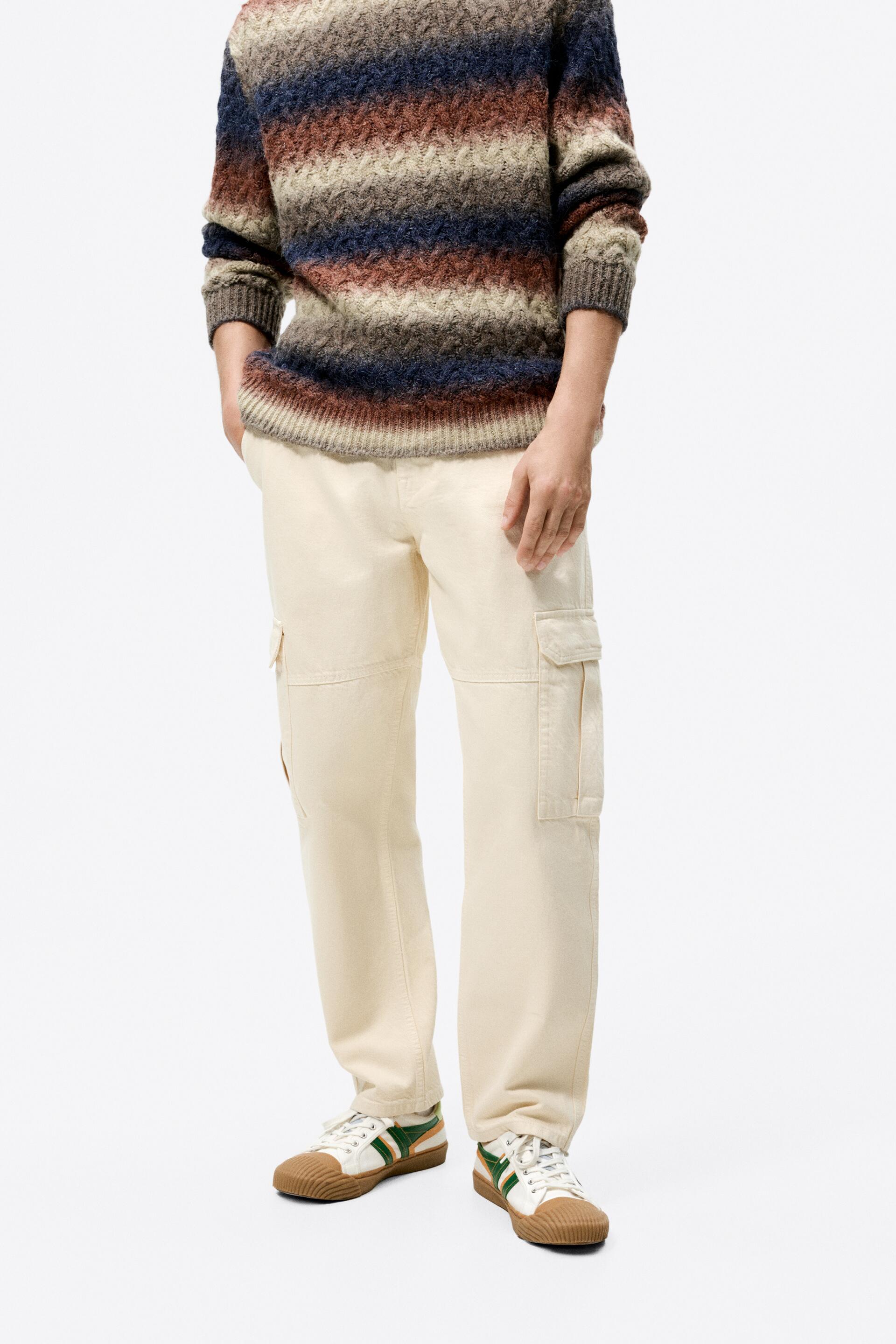 

Брюки мужские ZARA 01300309 белые 36 (доставка из-за рубежа), 01300309