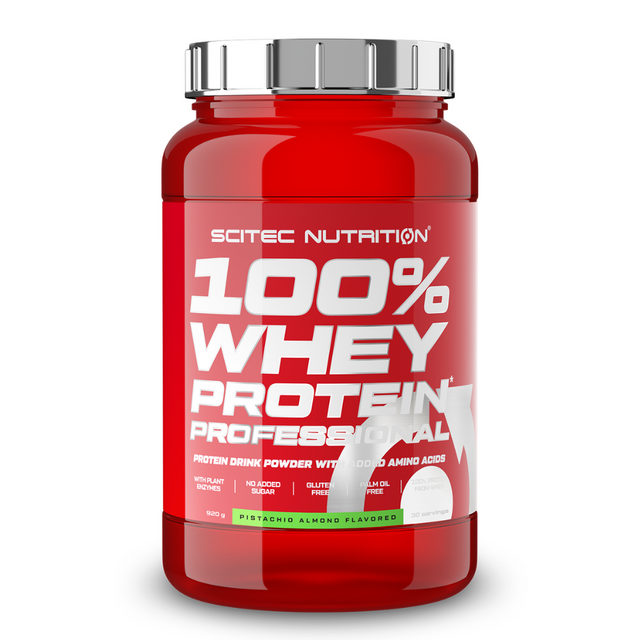 фото Scitec nutrition 100% whey protein professional 920 г, фисташка миндаль