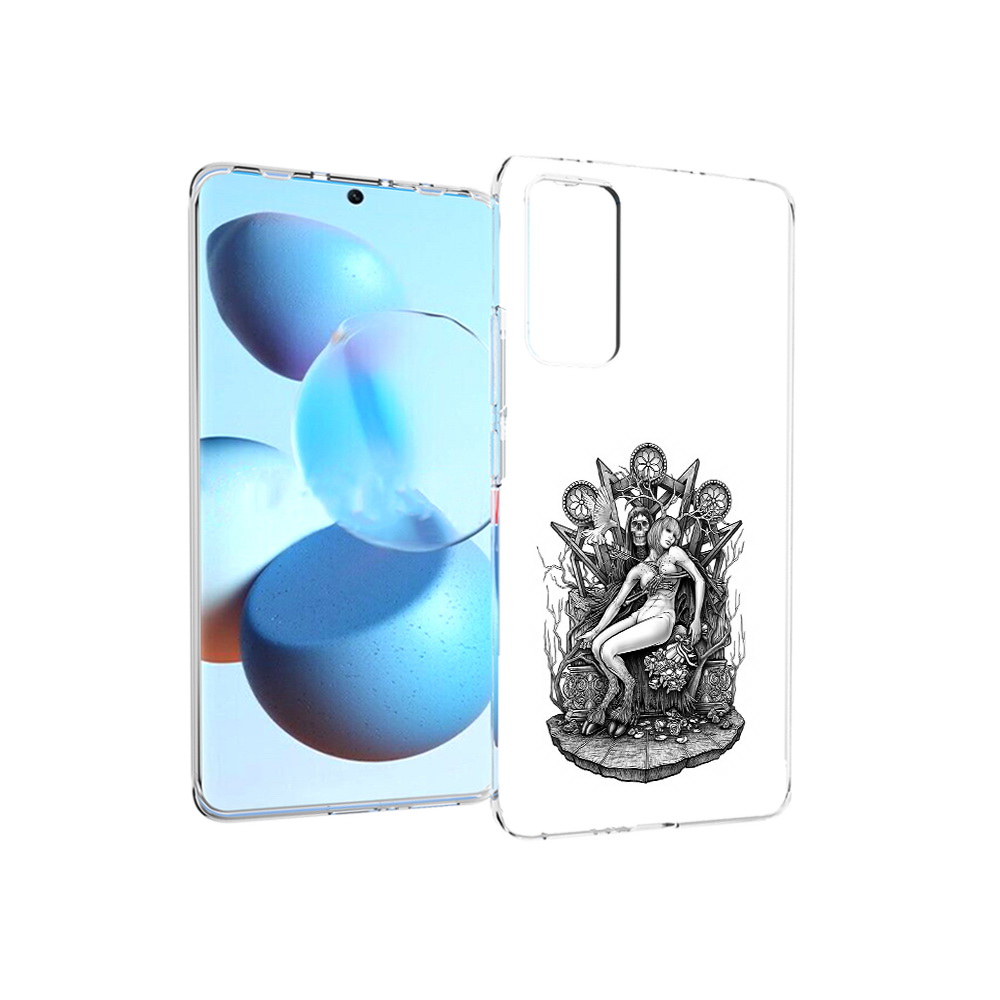 

Чехол MyPads Tocco для Xiaomi Mi Civi девушка на троне (PT172370.274.309), Прозрачный, Tocco