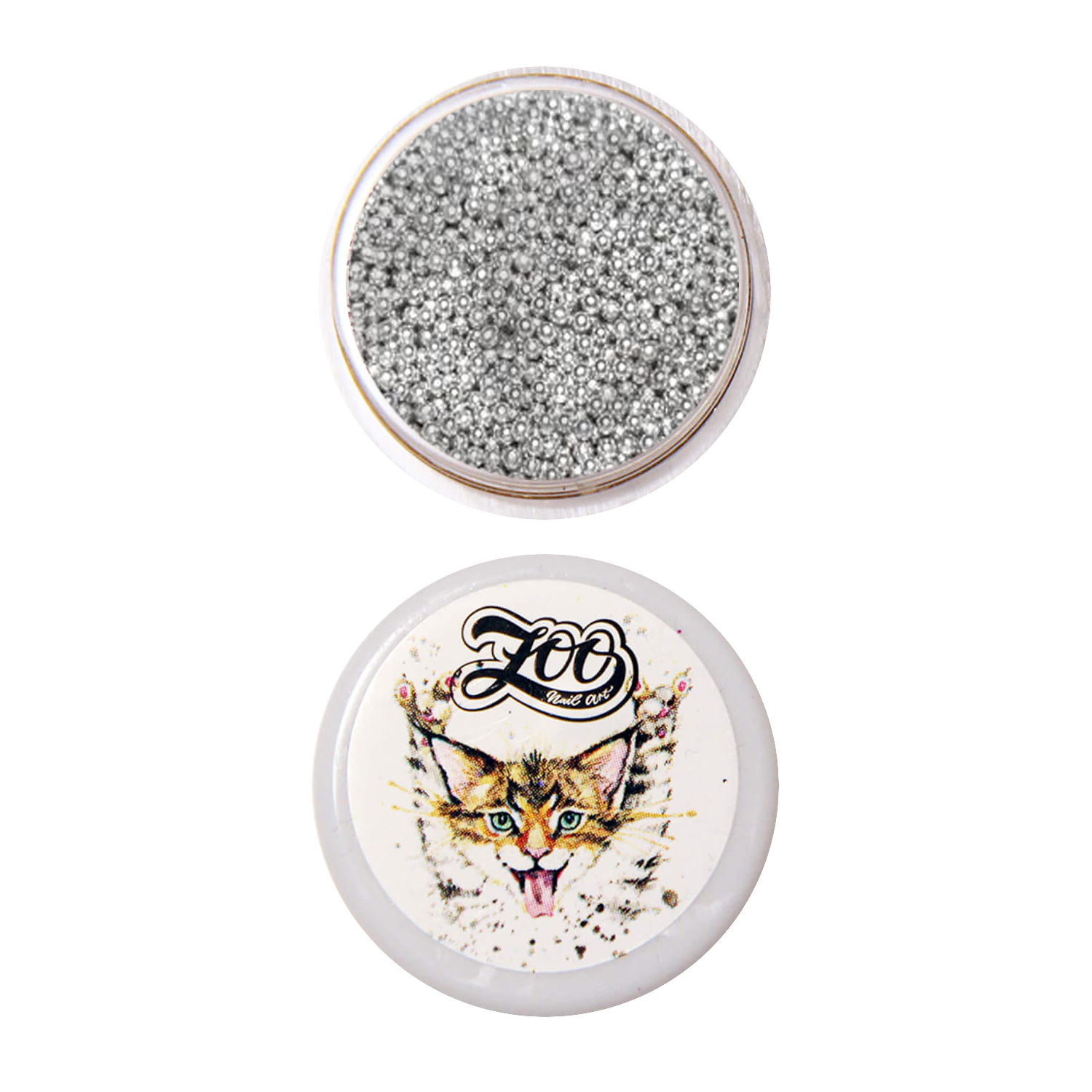 

Бульонки металлические Zoo Nail Art серебро 0,8 мм, Серебристый