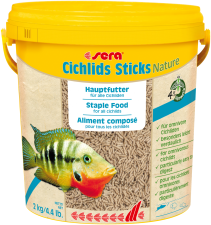 Корм для цихлид Sera Cichlid Sticks, палочки, 10 л