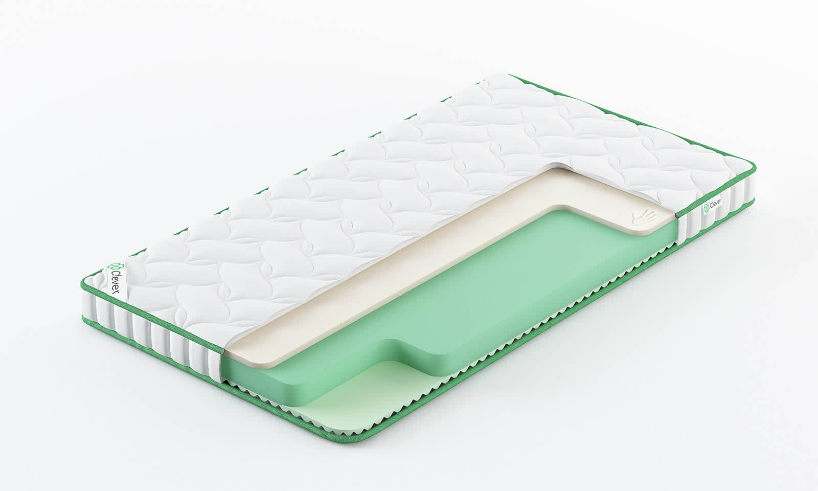 

Матрас Clever Pulse Lite 195x205, Белый, PULSE LITE
