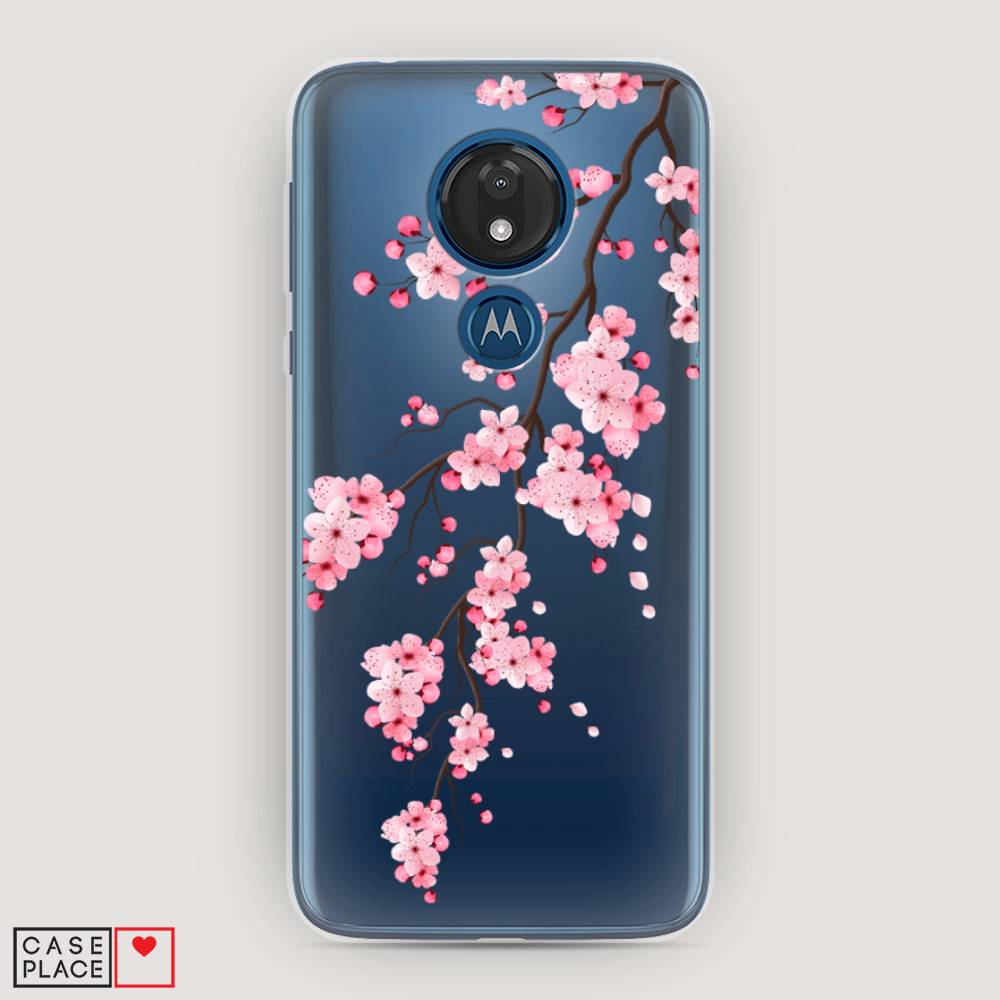 

Чехол Awog на Motorola Moto G7 / Моторола Мото G7 "Розовая сакура", Розовый;коричневый, 241150-8