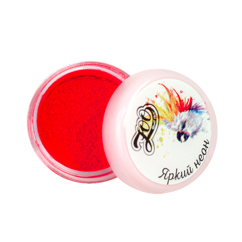 

Пигмент Zoo Nail Art «Яркий неон» №1607 коралловый, Розовый
