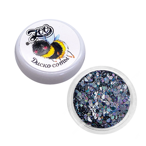 

Шестигранники микс Zoo Nail Art «Диско соты» №1338