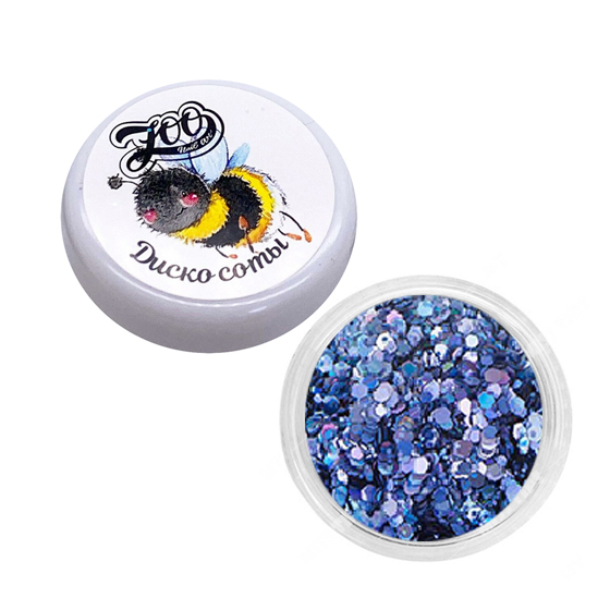 

Шестигранники микс Zoo Nail Art «Диско соты» №1341