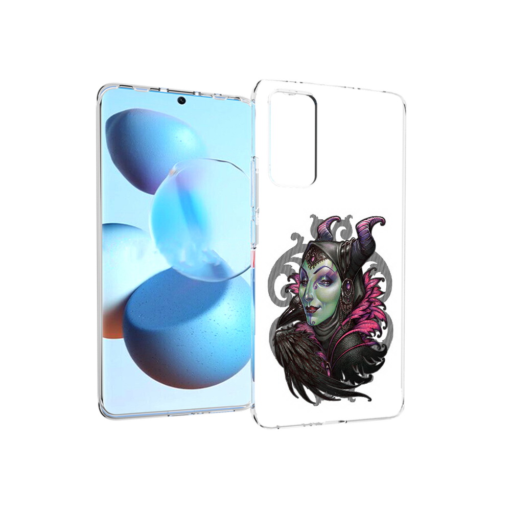 

Чехол MyPads Tocco для Xiaomi Mi Civi зеленая девушка с вороном (PT172370.274.357), Прозрачный, Tocco