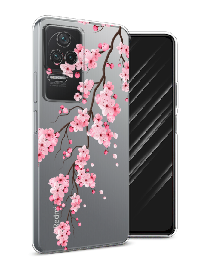 

Чехол Awog на Xiaomi Redmi K40S "Розовая сакура", Розовый;коричневый, 314650-8