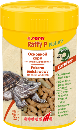 фото Sera raffy p корм для всех видов черепах, 100мл