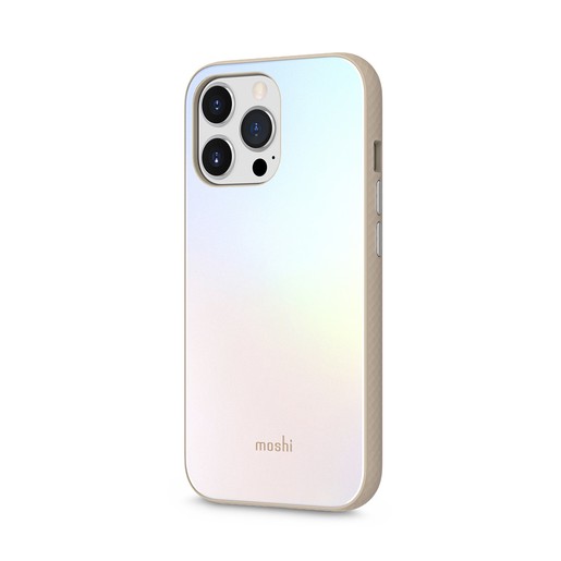 фото Защитный чехол moshi iglaze for iphone 13 pro цвет: серебряный