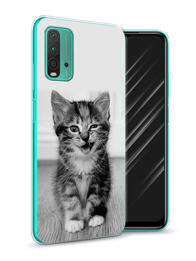 

Чехол Awog на Xiaomi Redmi 9T "Подмигивающий котенок", Разноцветный, 39850-1
