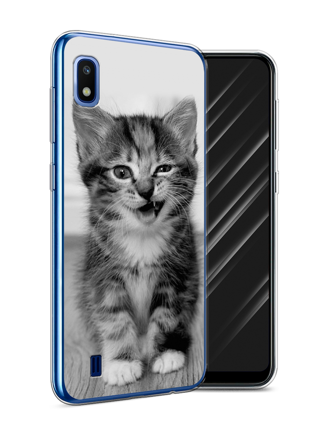 

Чехол Awog на Samsung Galaxy A10 "Подмигивающий котенок", Разноцветный, 27950-1