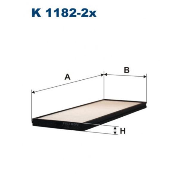 

К 1182-2Х_Фильтр Салона 2Шт. Нуundаi Ассеnt/Gеtz 1.0-1.6/1.5Сrdi 00> FILTRON k11822x