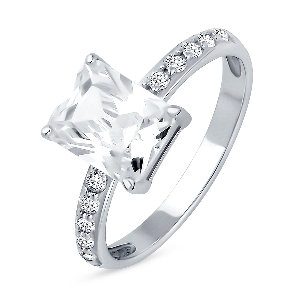 

Кольцо из серебра р.  585Gold 701012812, фианит, 701012812