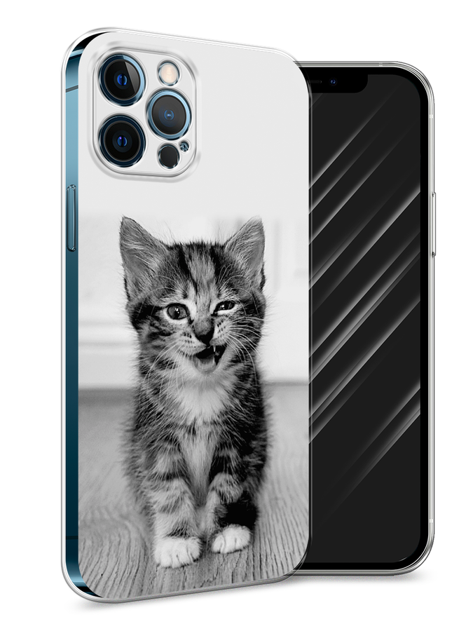 

Чехол Awog на Apple iPhone 12 Pro Max / Айфон 12 Pro Max "Подмигивающий котенок", Разноцветный, 12750-1