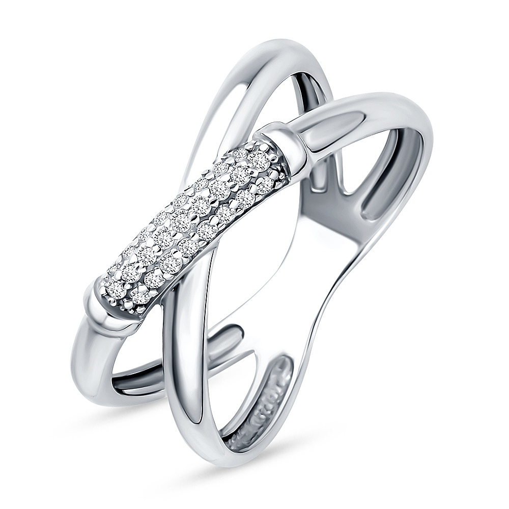 

Кольцо из серебра р.  585Gold 701012859, фианит, 701012859