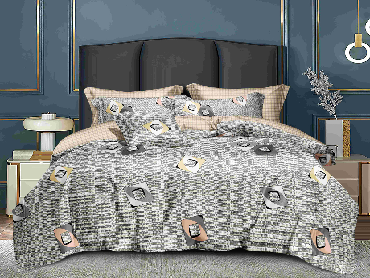 

Постельное белье семейное Cleo Pure Cotton, поплин, наволочки 50x70 и 70x70, Cotton