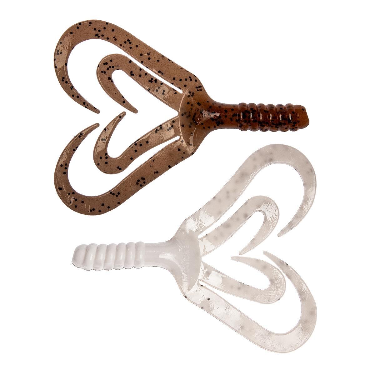 

Твистер Credo Four Tail 3,35"/8,5 см Rusty & White 10шт. (HS-20-005) Helios