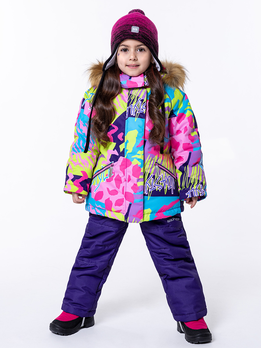 Комплект верхней одежды детский NIKASTYLE 7з0423, разноцветный, 104.