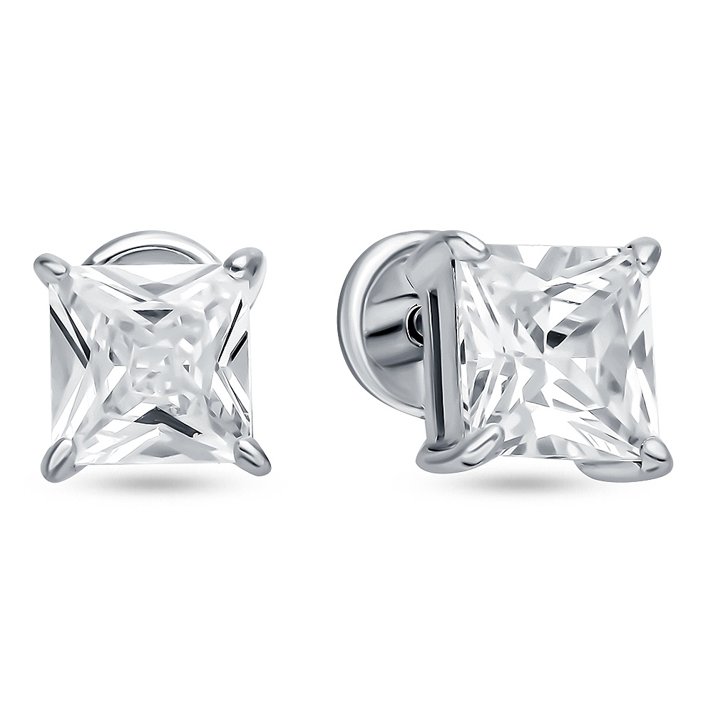 

Серьги пусеты из серебра 585Gold 702010750, фианит, 702010750