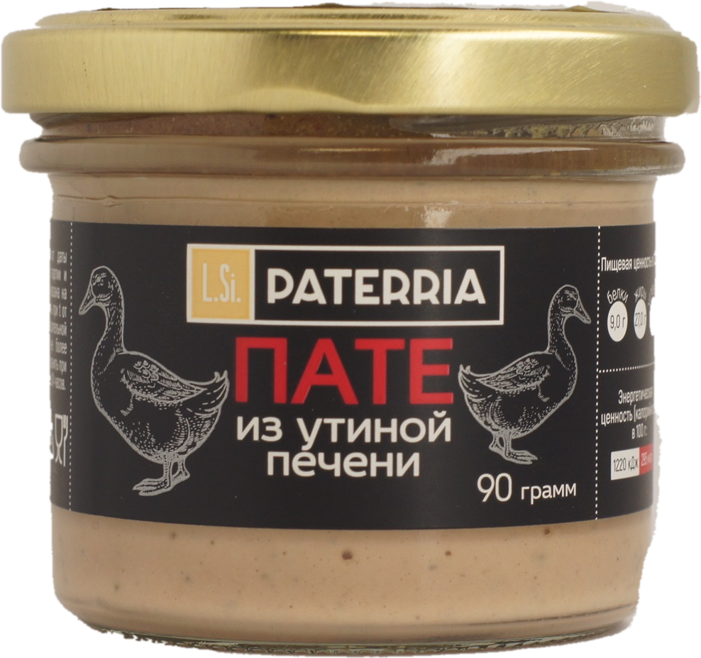 Пате Paterria из утиной печени 90 г