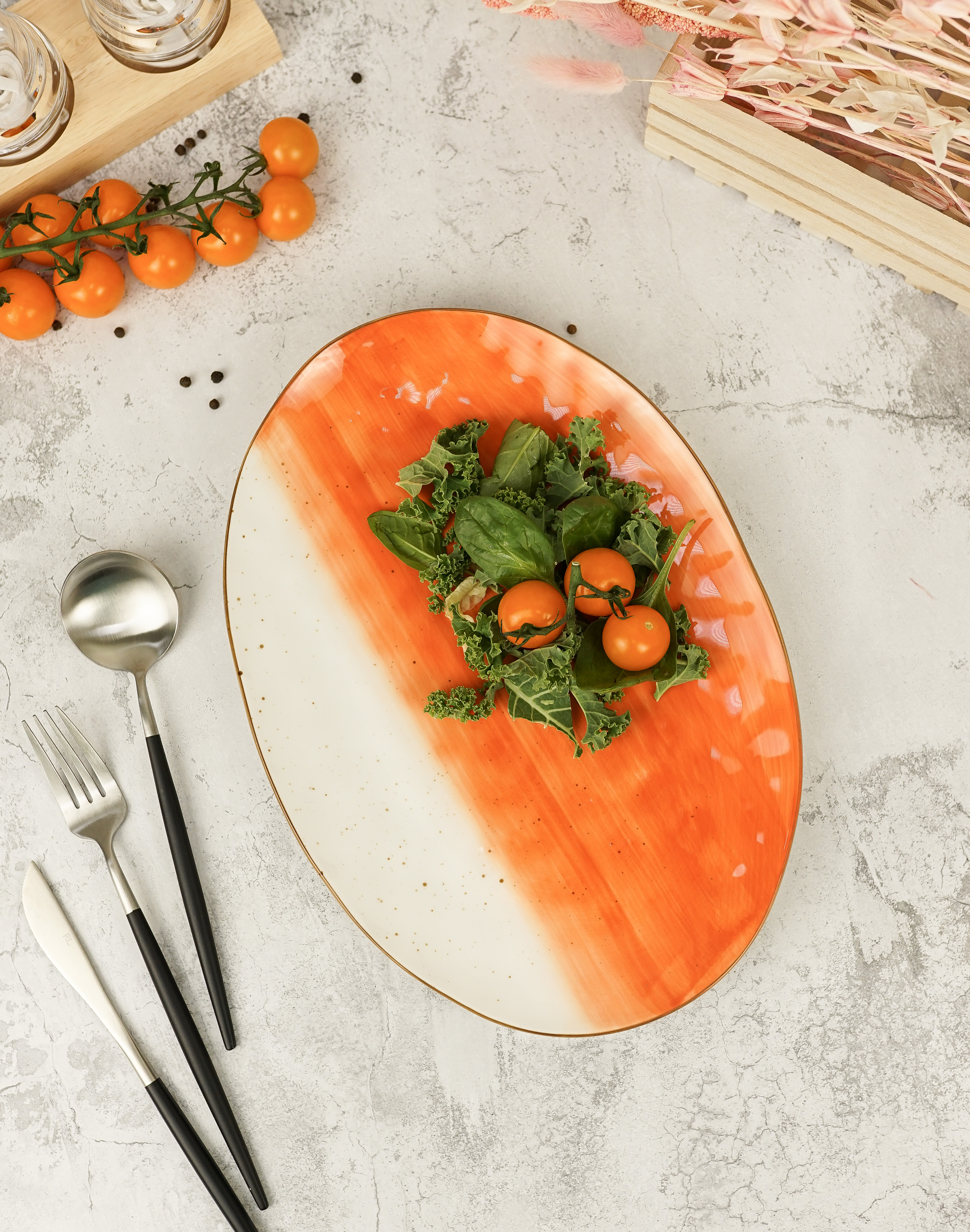 

Блюдо овальное P.L. Proff Cuisine 30,5х21,5 см оранжевое фарфор