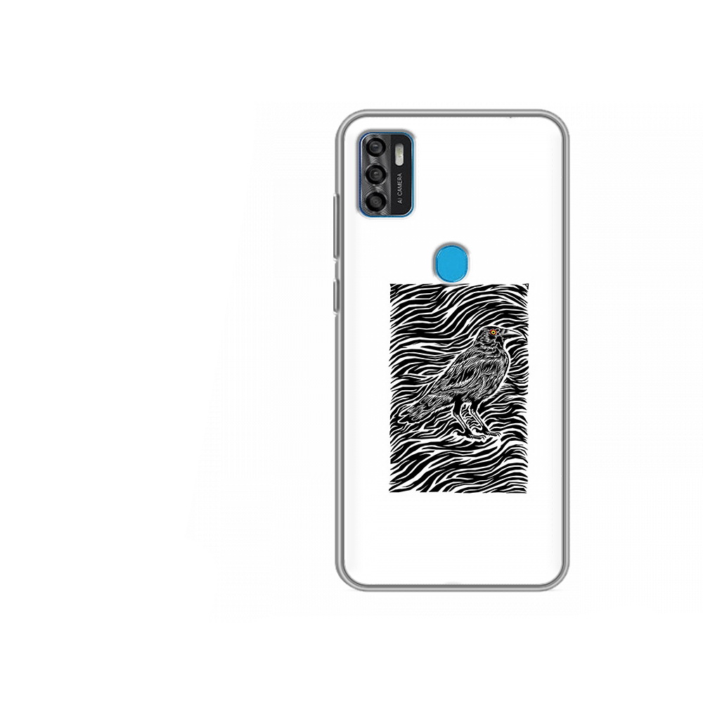 

Чехол MyPads Tocco для ZTE Blade A7s 2020 ворон в абстракции (PT158171.472.272), Tocco
