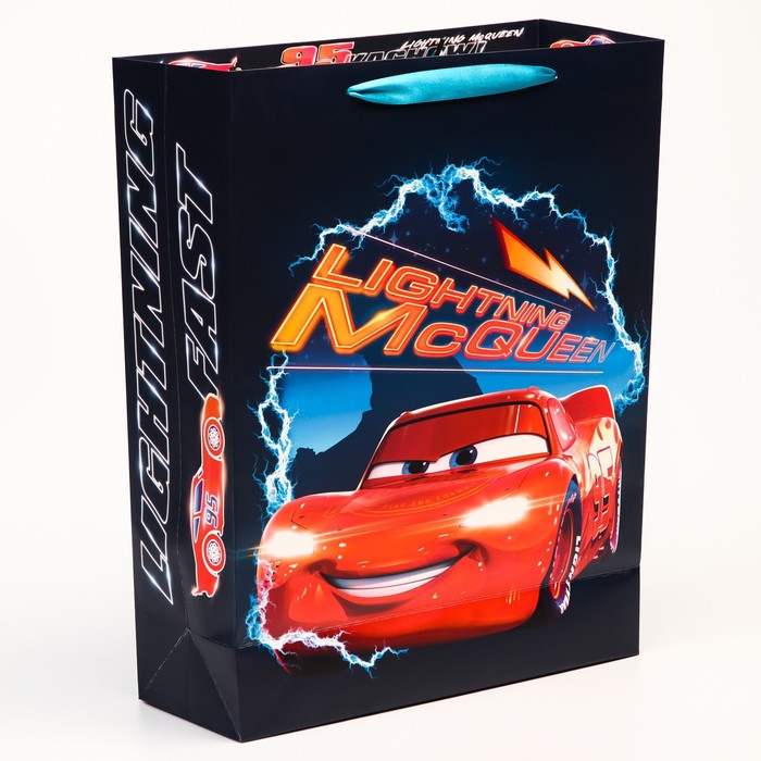 

Пакет подарочный "McQueen", Тачки, 31х40х11,5 см, Черный, Тачки