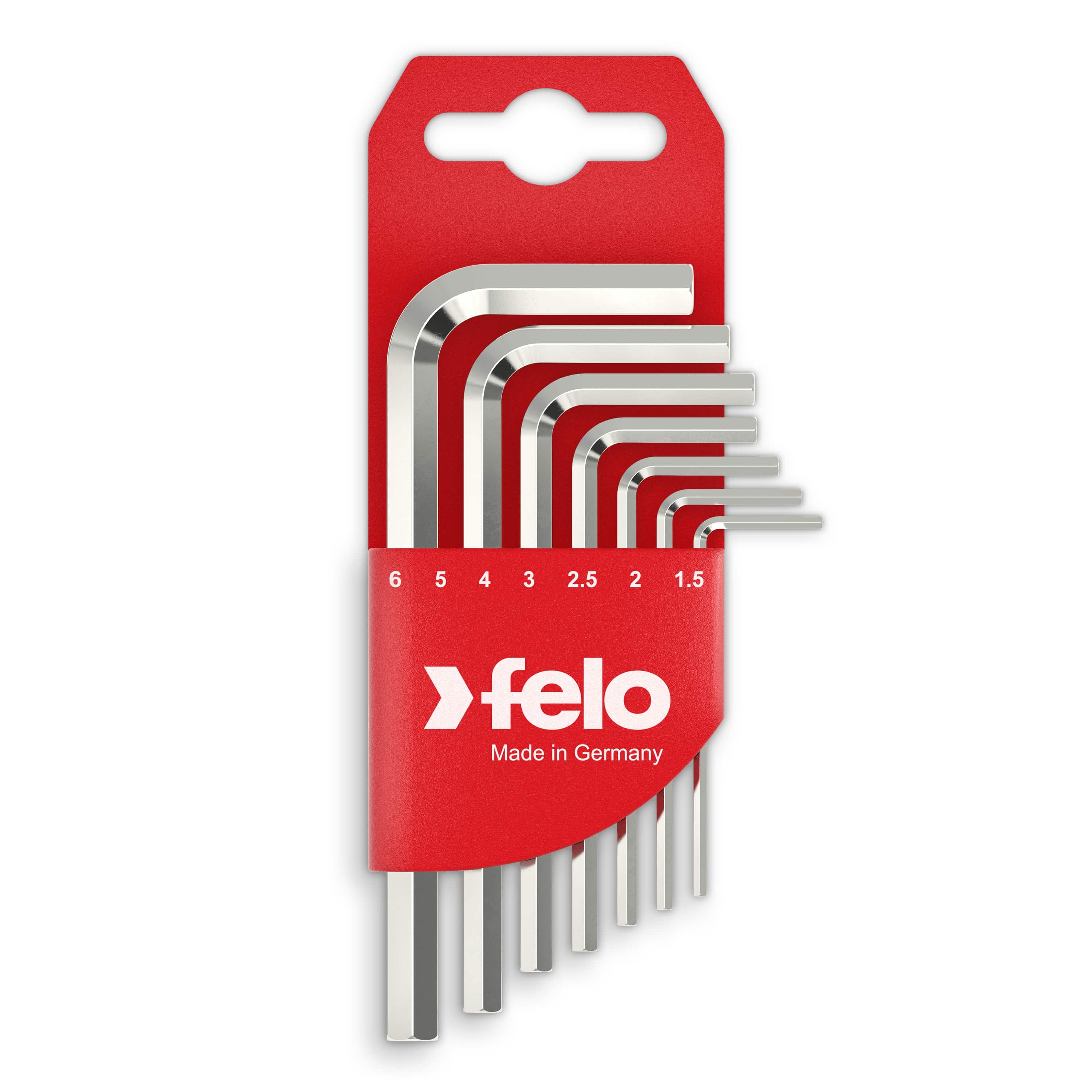 Набор ключей шестигранных Felo 7шт HEX 1,5-6,0мм 34500711 заточной набор oem шаблон для заточки цепей с напильником rfg 4 0 d 4 мм