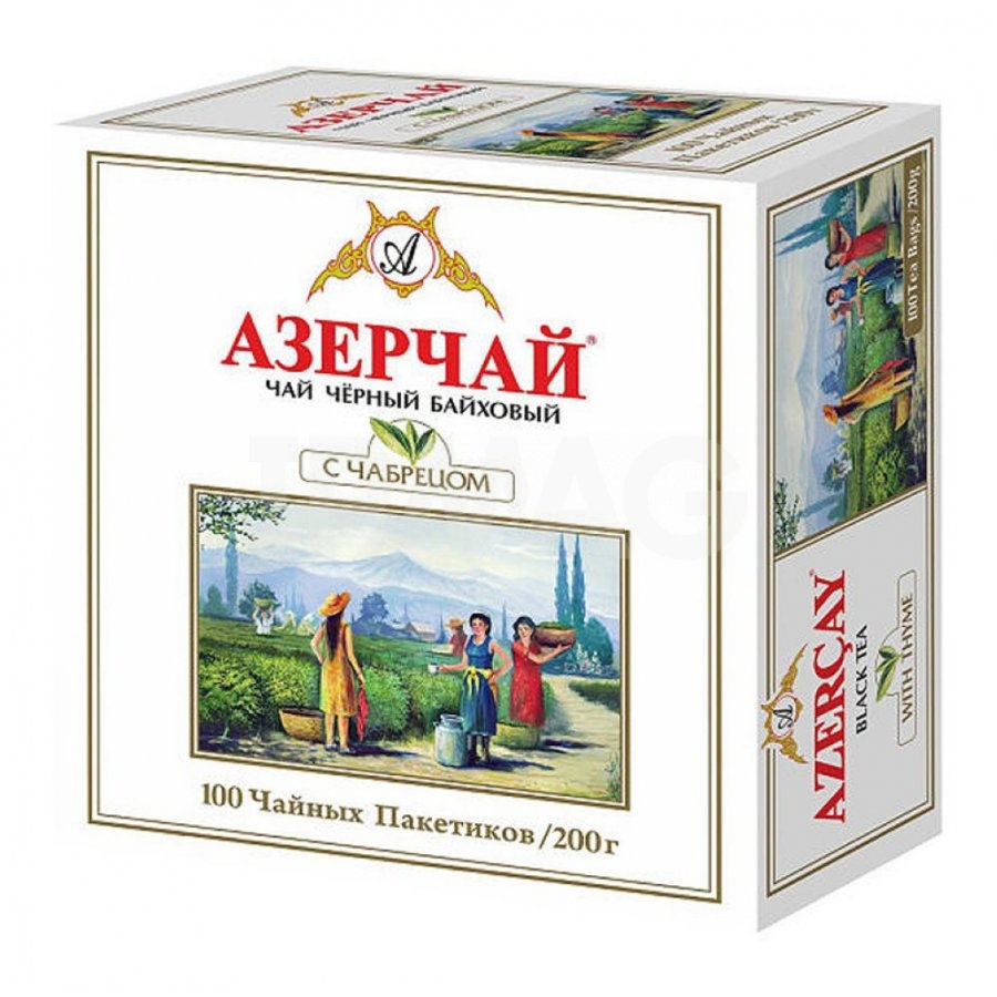 

Чай Азерчай с Чабрецом 2 г, 6 шт по 100 пакетиков