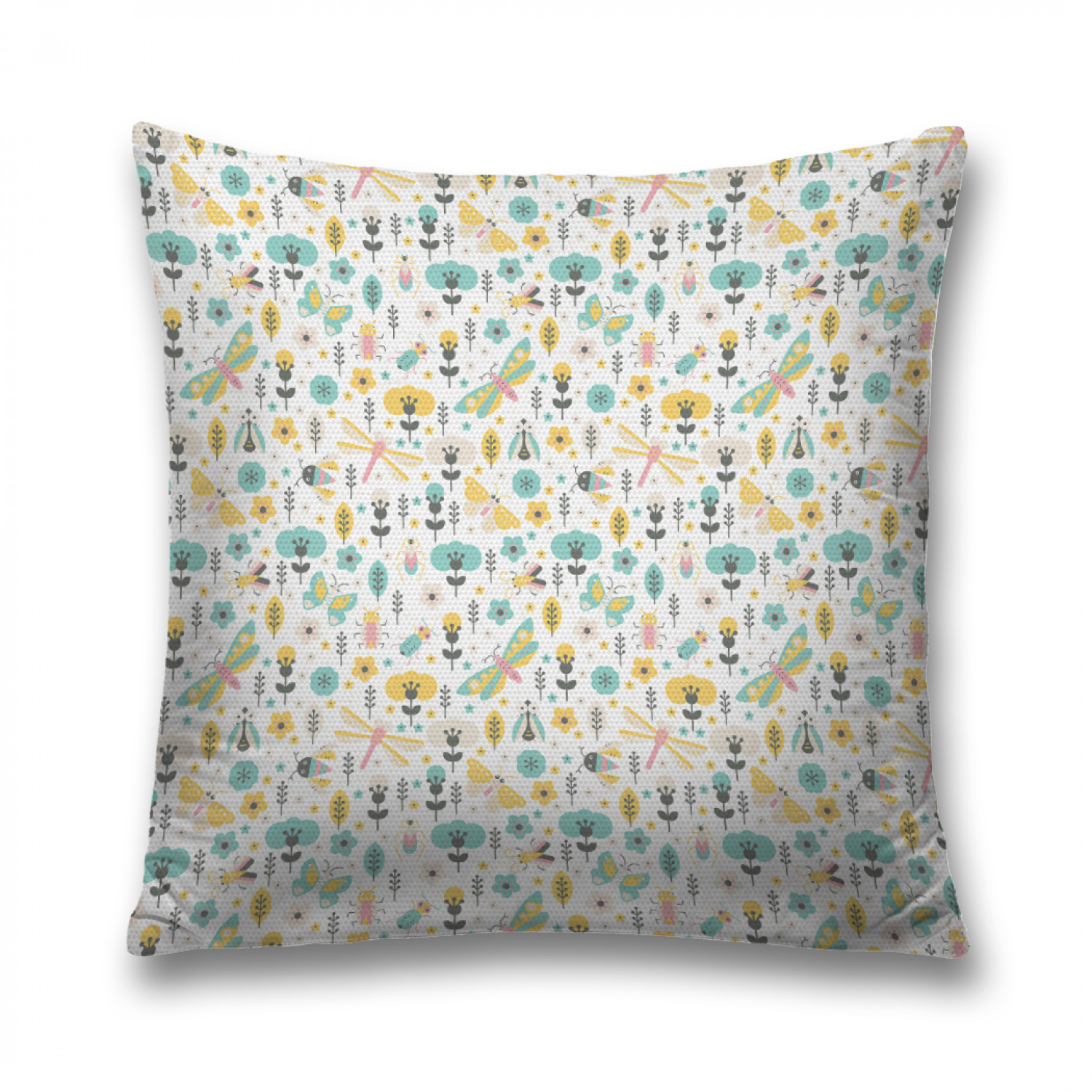 

Наволочка декоративная JoyArty "Круглые цветы" на молнии, 45x45 см, Белый, Круглые цветы