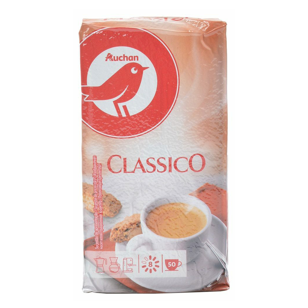 

Кофе АШАН Красная птица Classico молотый 250 г