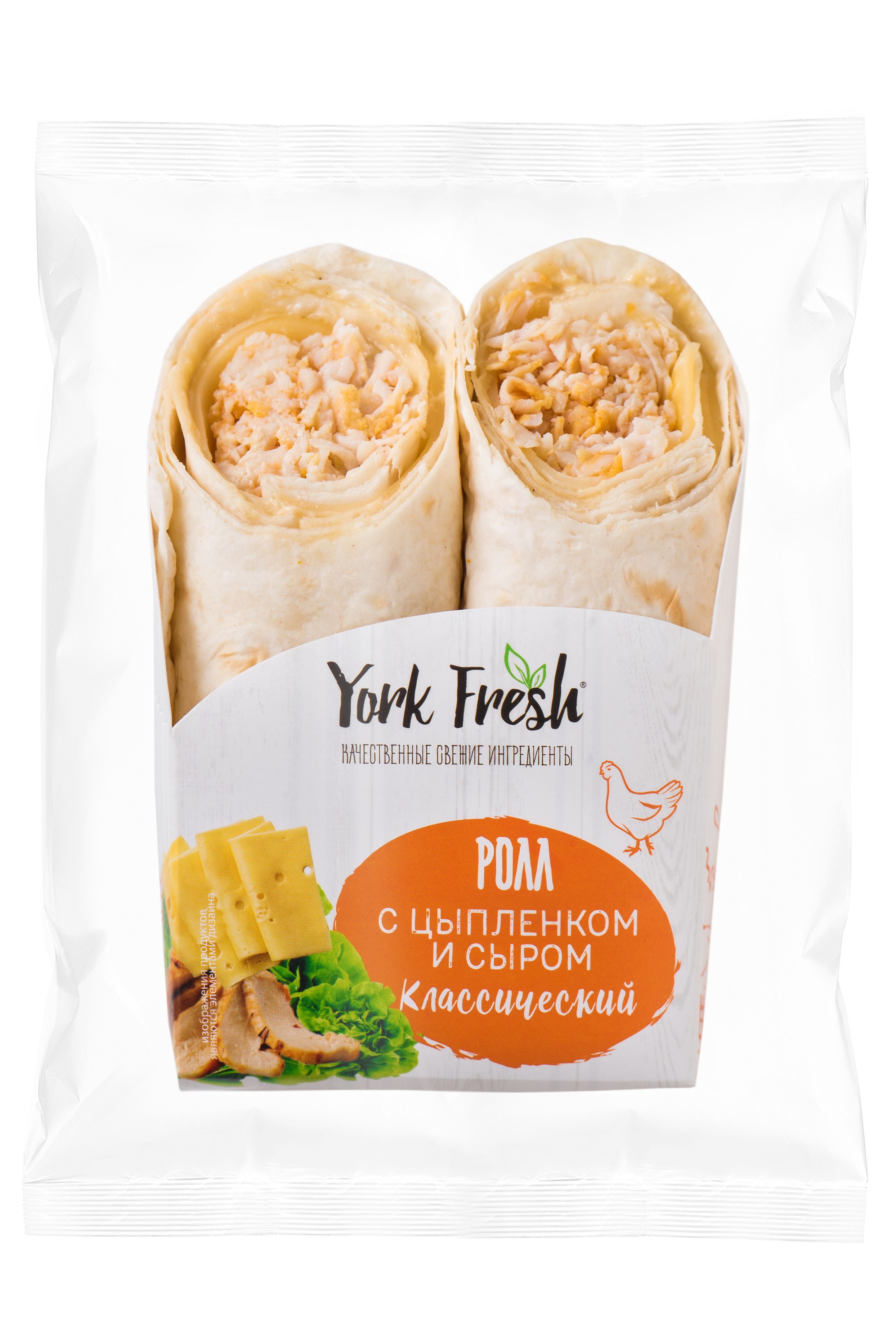 

Ролл York Fresh с цыпленком и сыром, 150 г